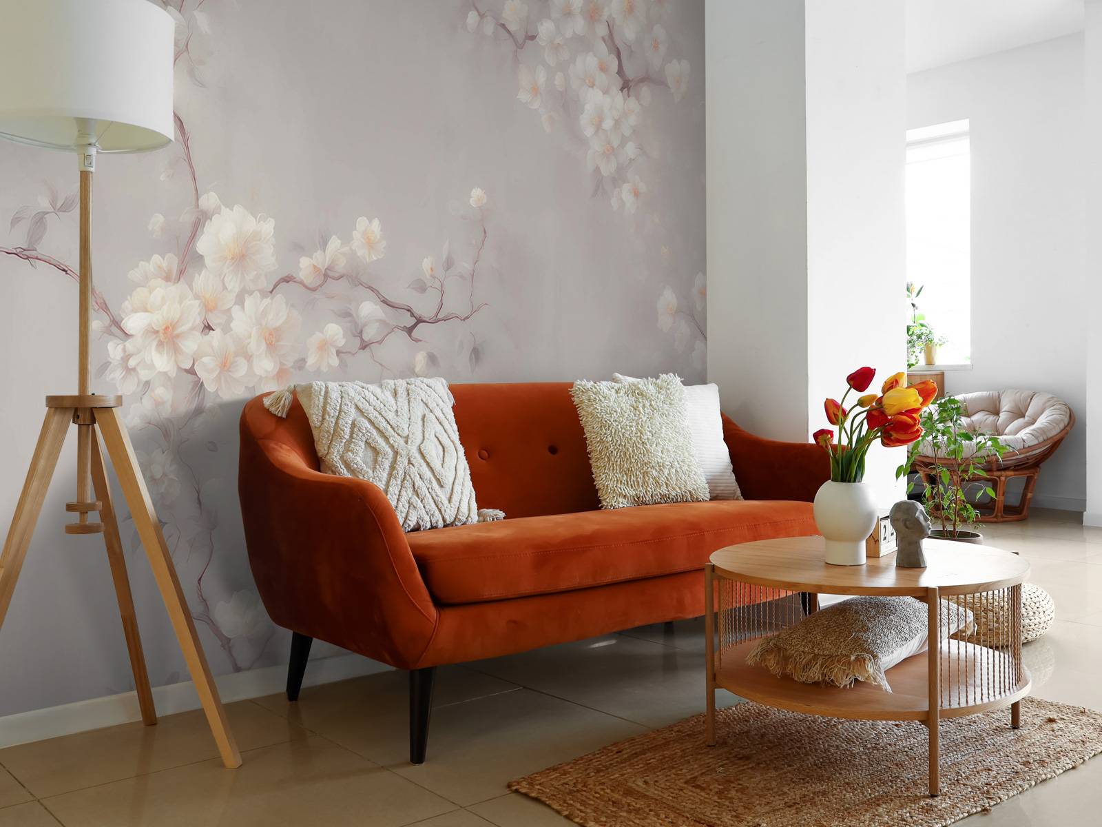 Branches de fleurs taupe adorables