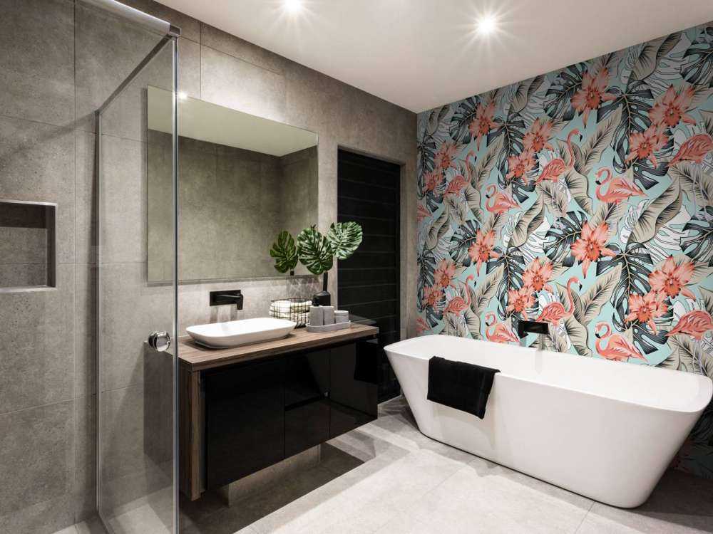 Flamant rose tropical