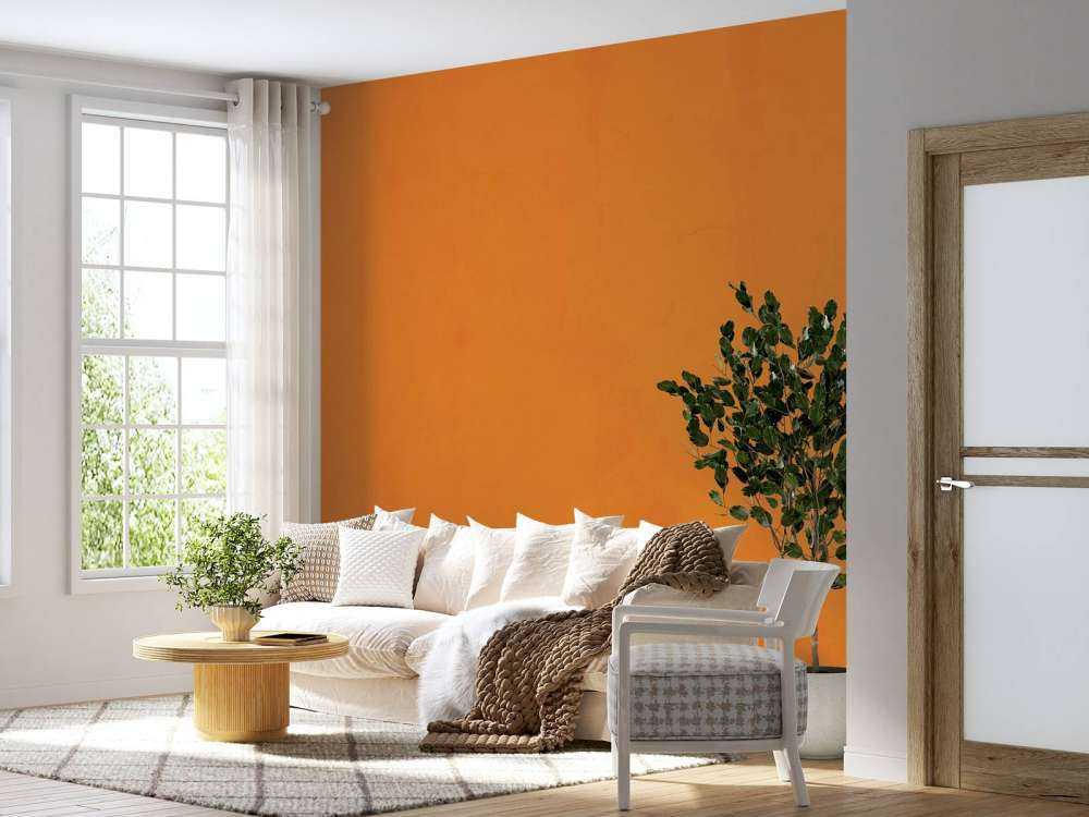 Béton orange vif