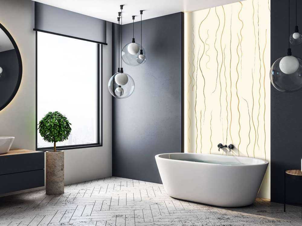 Lignes organiques herbe beige