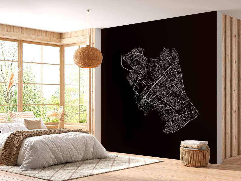 Carte de Zwolle, noir