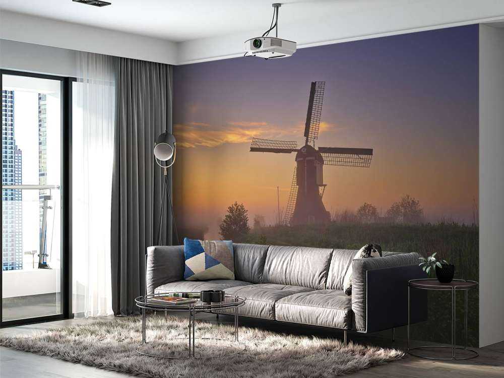 Moulin au lever du soleil