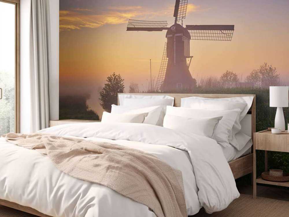 Moulin au lever du soleil