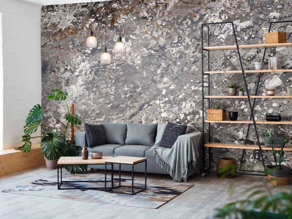 Mur de structure grise