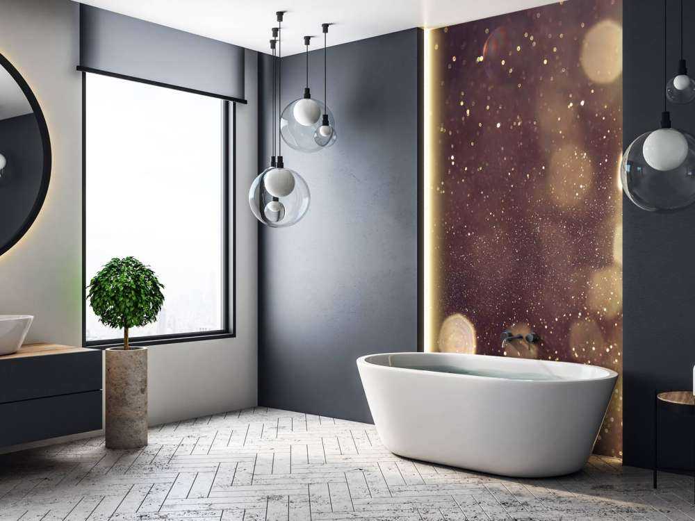 Lumières abstraites à paillettes