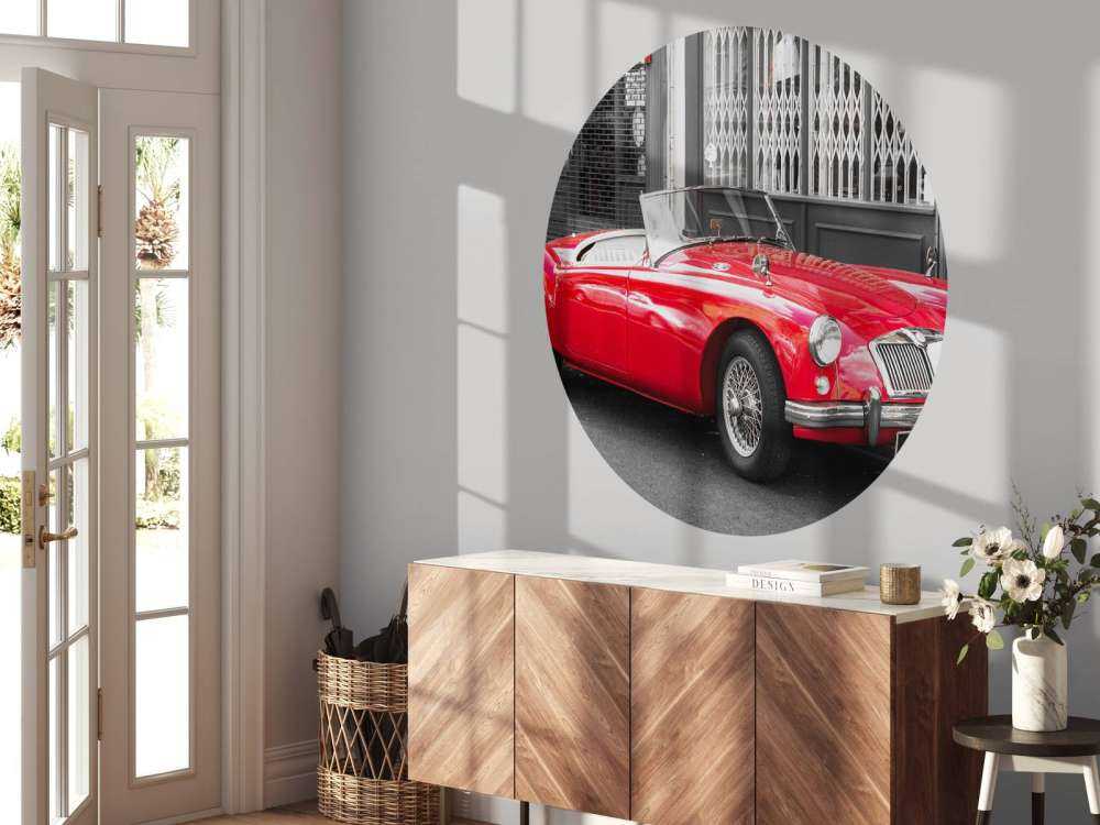 Voiture classique rouge