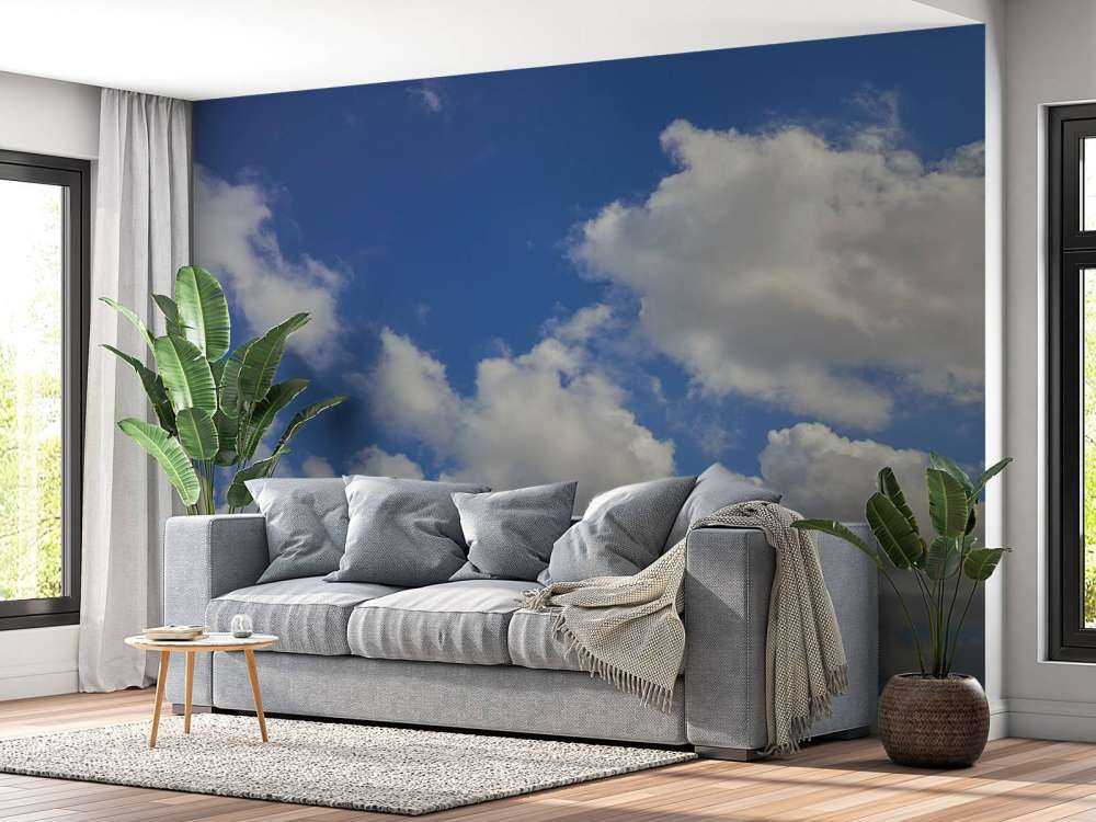 Nuages sur ciel bleu