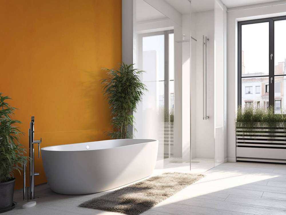 Béton brun orange