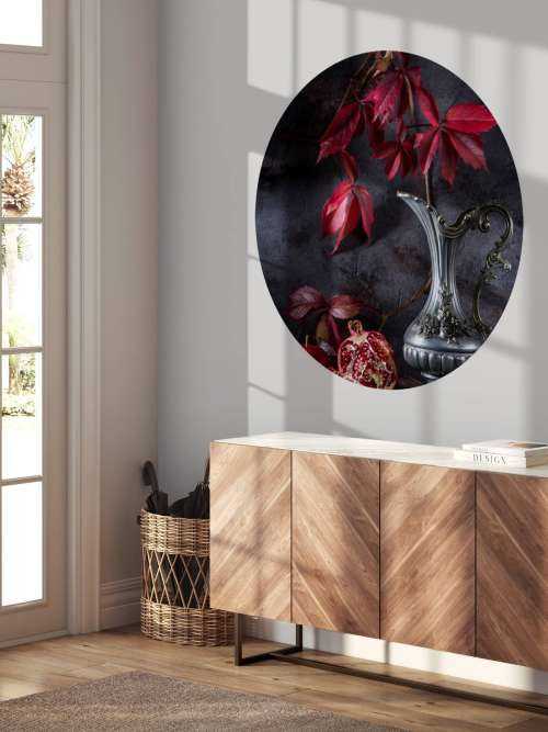 Boite de vin rouge et fruits rouges