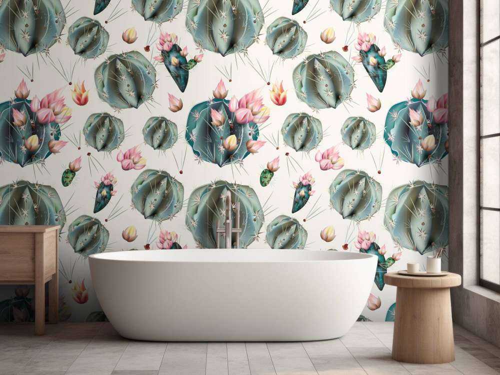 Cacti aux fleurs