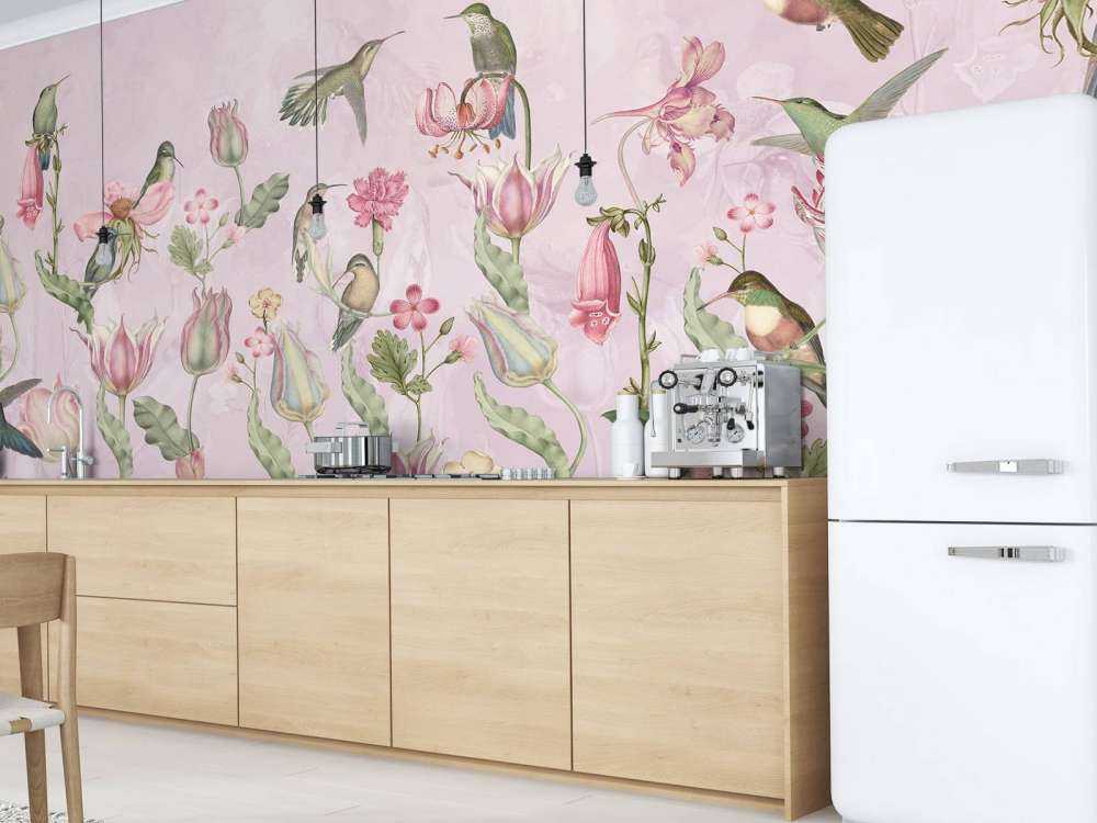 Symphonie des Colibris de Printemps - Rose en Fleurs