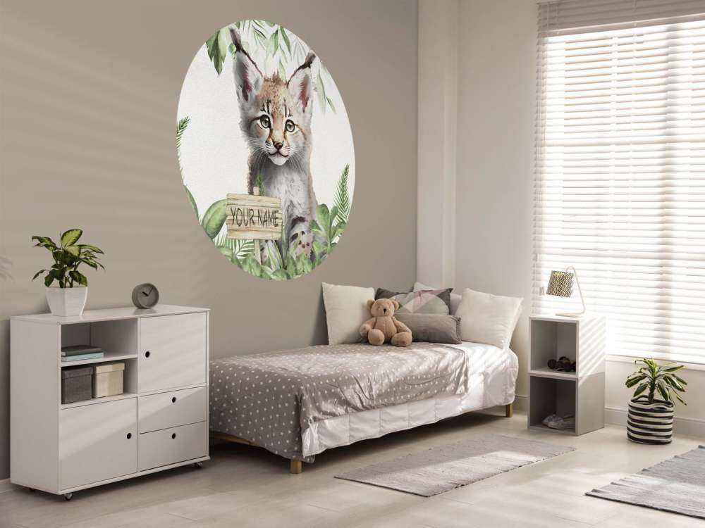 Bébé lynx dans la jungle