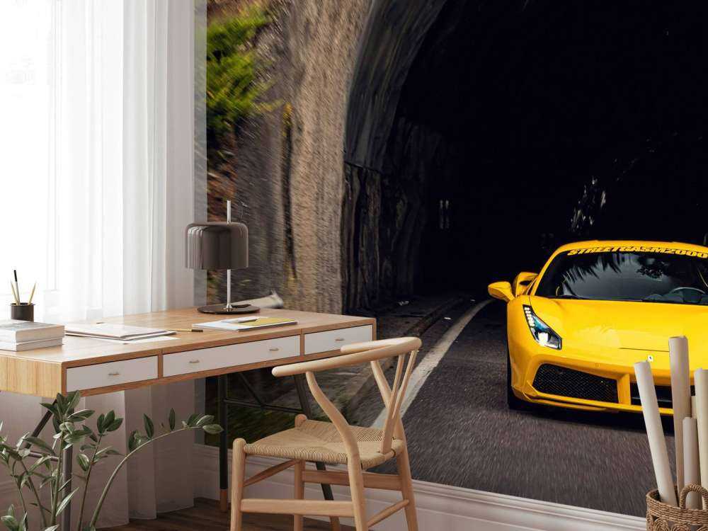 Ferrari 488 GTB sur route de montagne