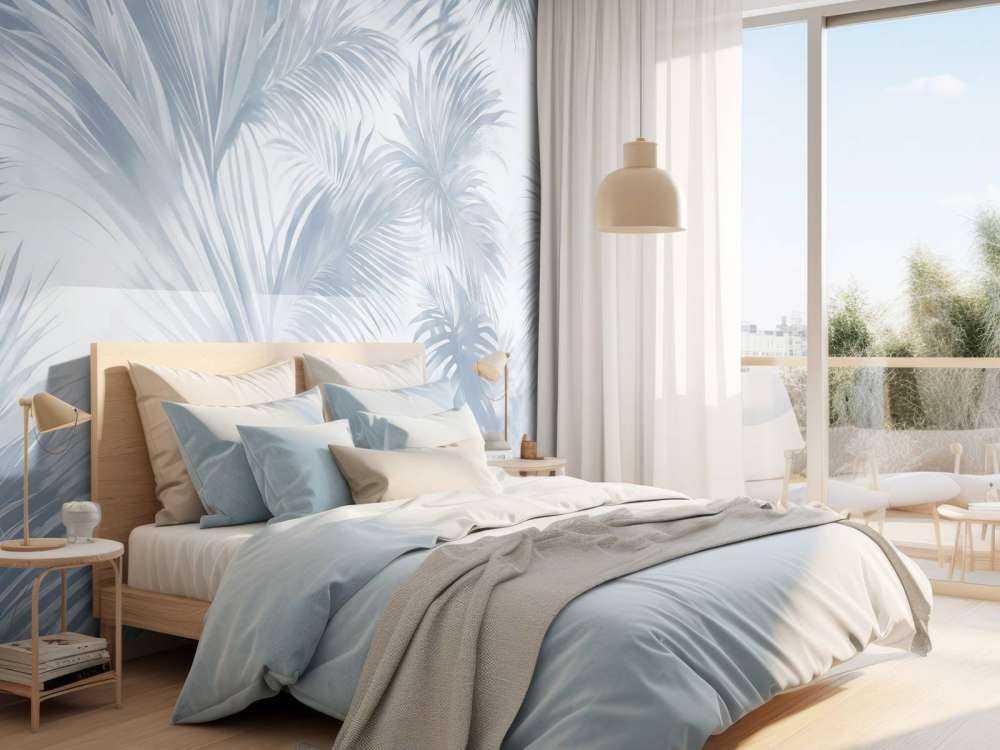 Palm Extravaganza Bleu