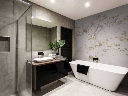 Art de l'arbre en fleurs - Beige