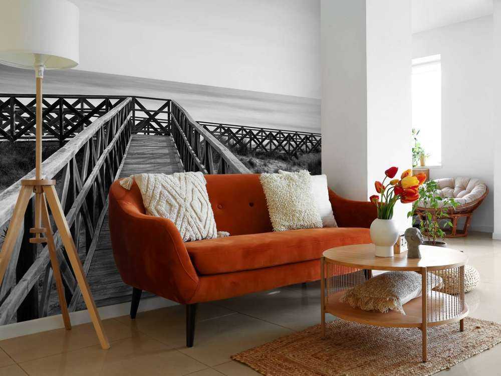 Passerelle vers la plage