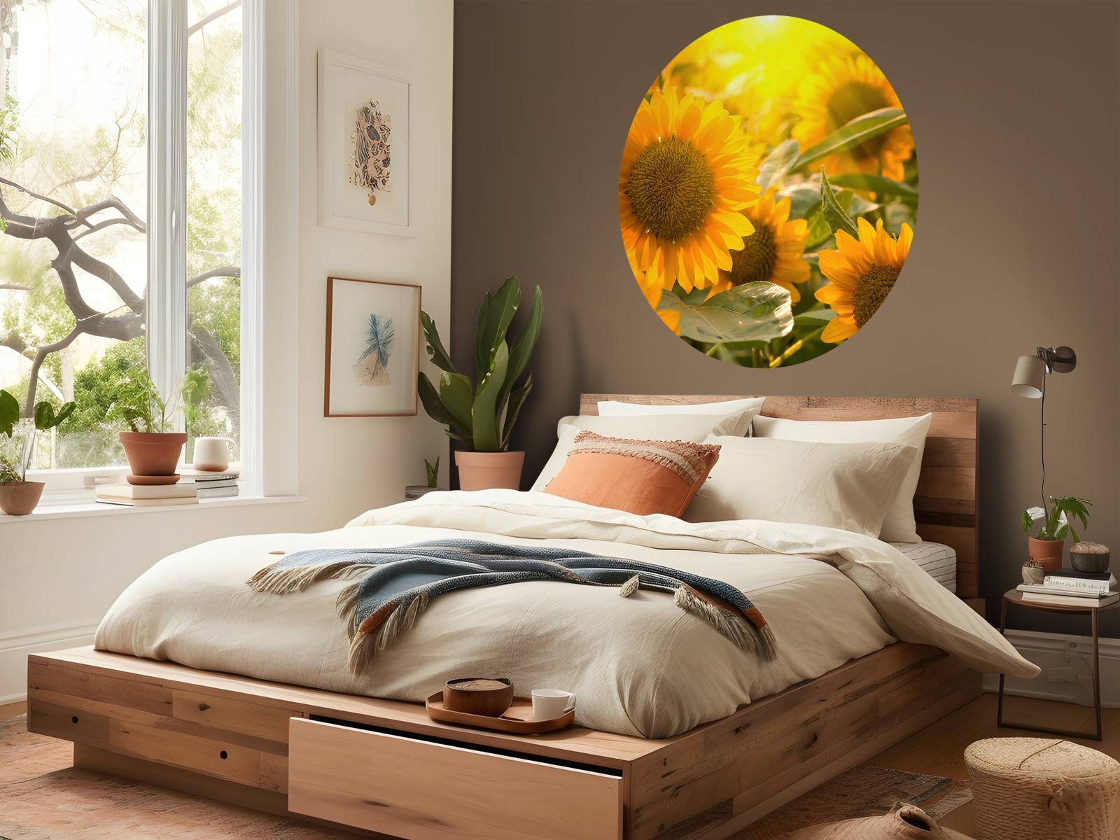 Les tournesols et le soleil