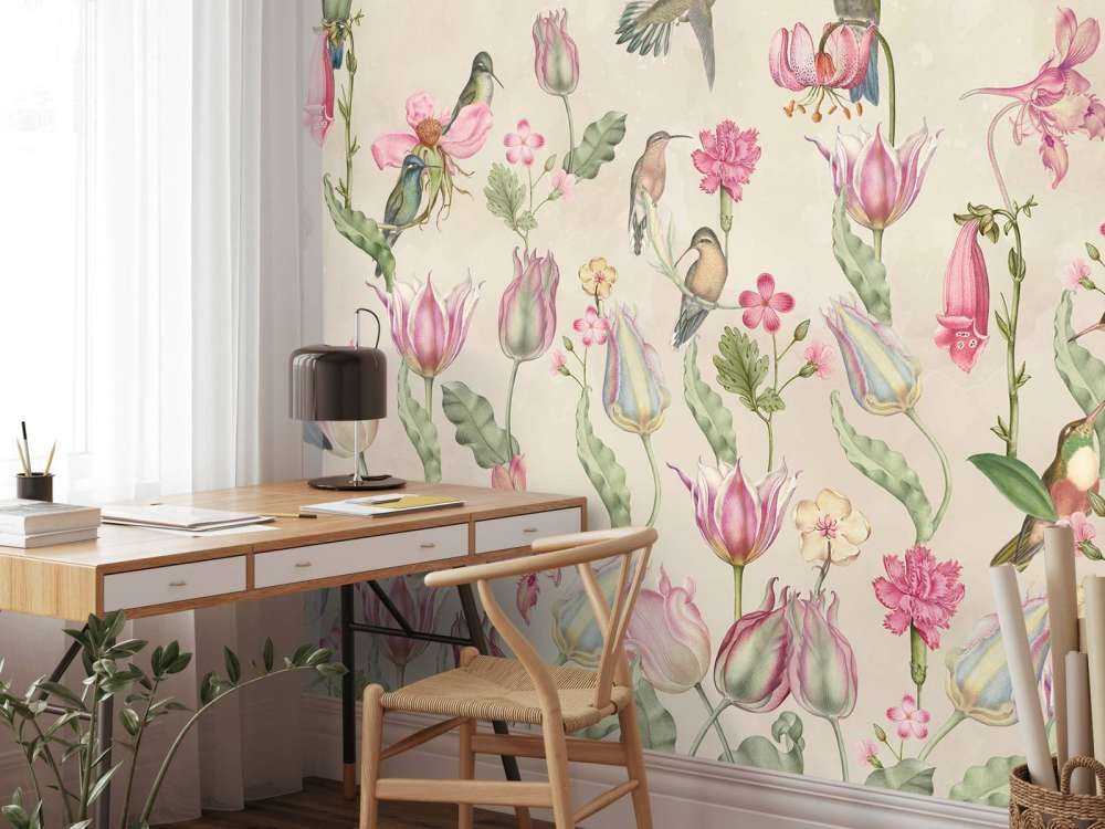 Symphonie de tulipes colibri