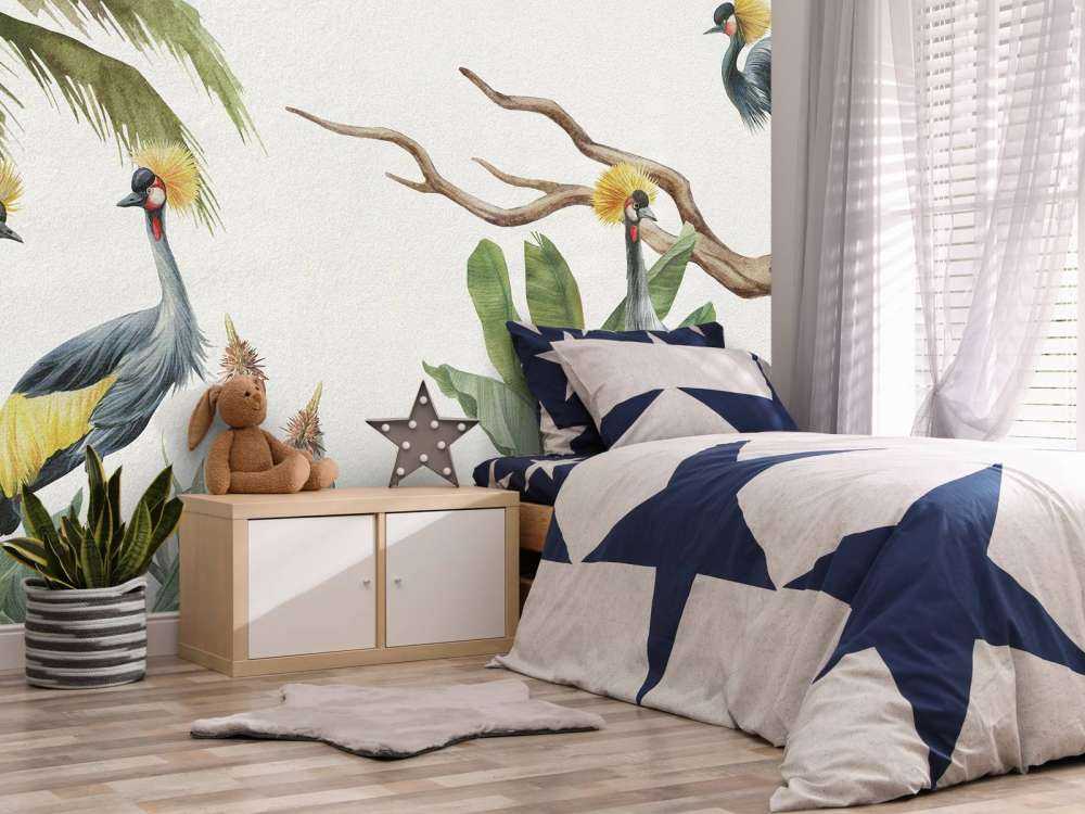 Jungle avec grues
