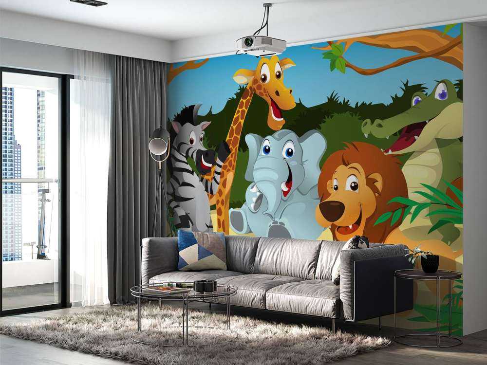 Animaux sauvages joyeux