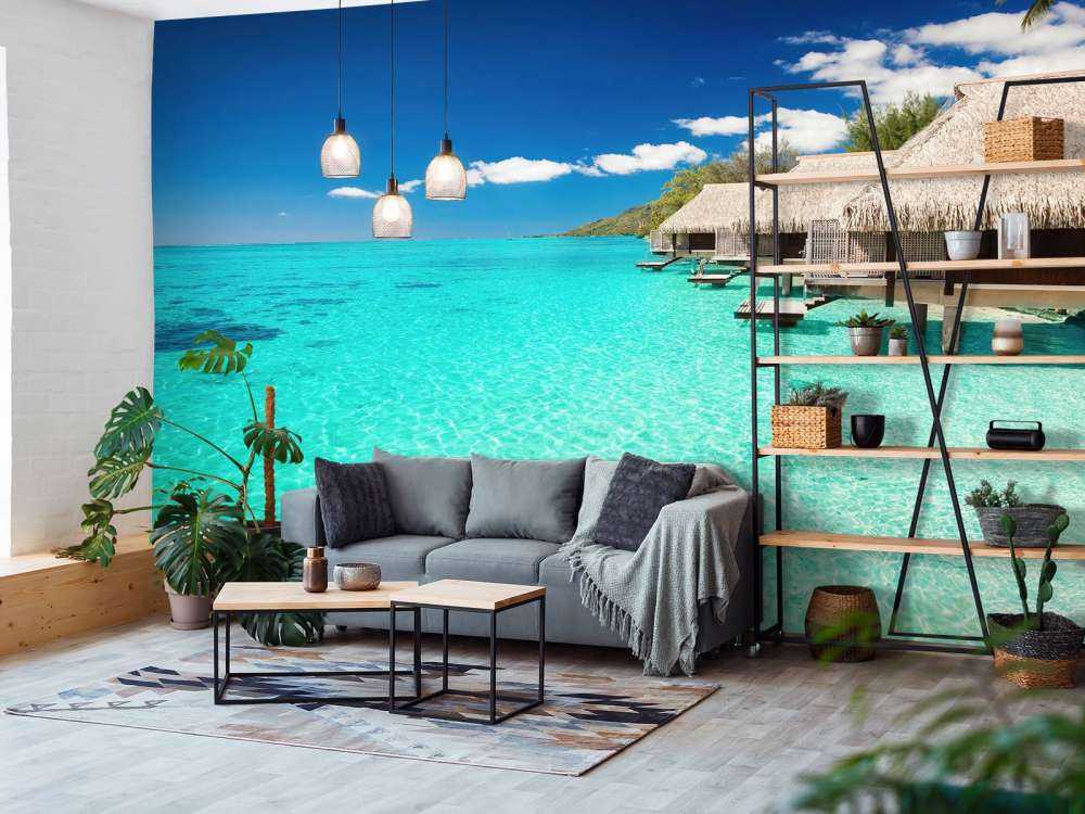 Chalets aux Maldives