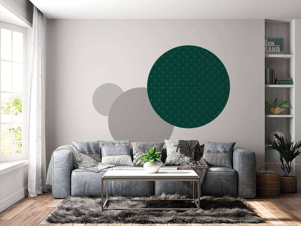 Motif chesterfield vert foncé