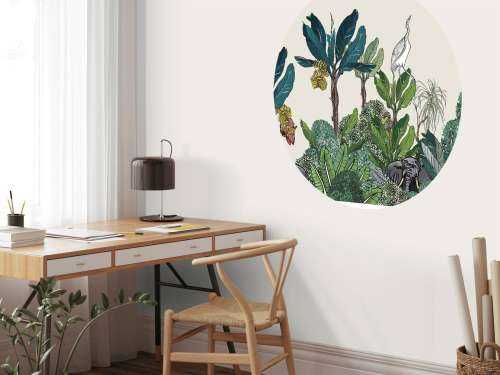 Panorama de la jungle avec des animaux