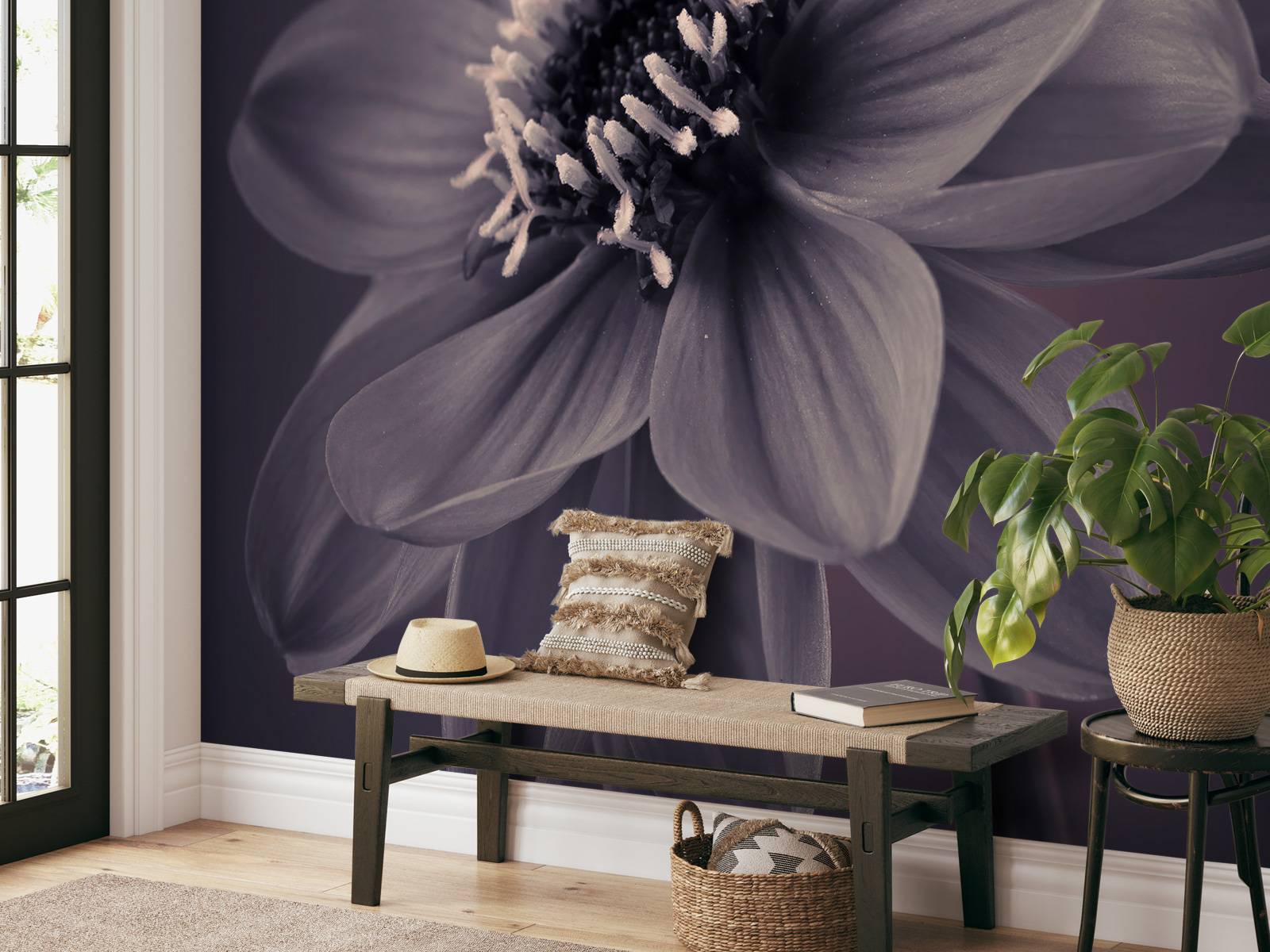 Fleur de dahlia foncé