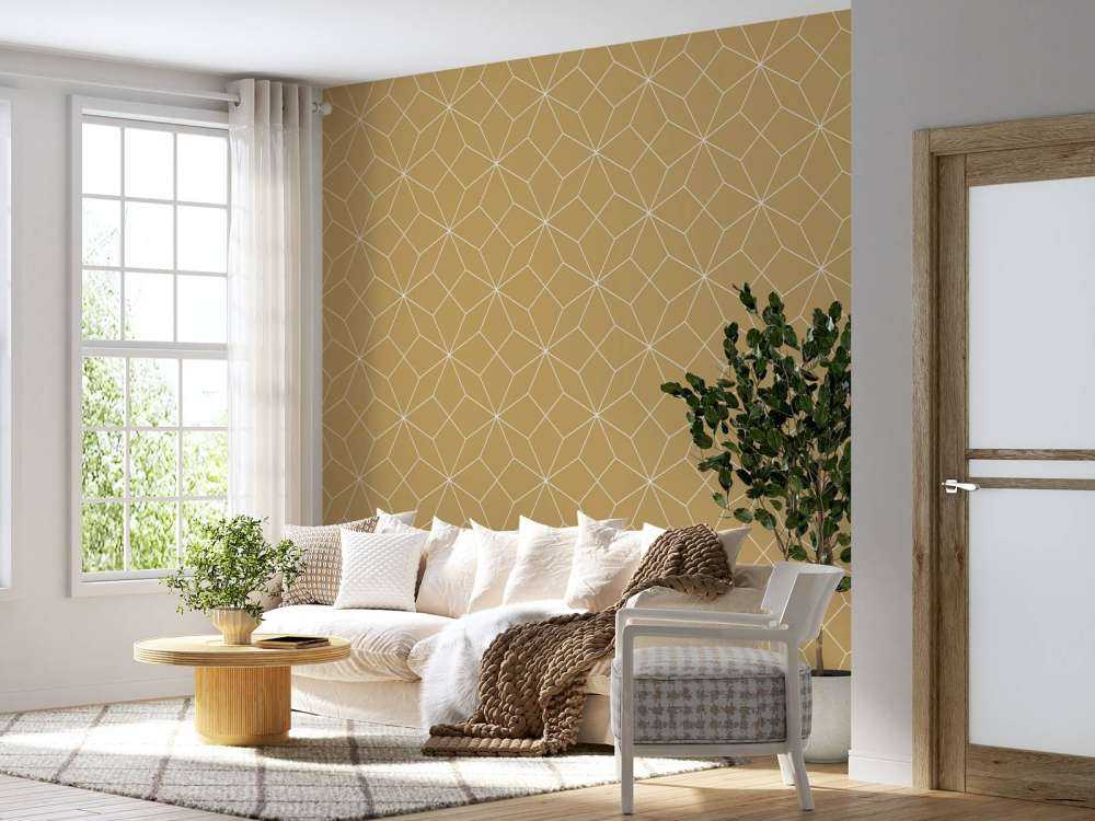 Motif Lignes abstraites, blanc