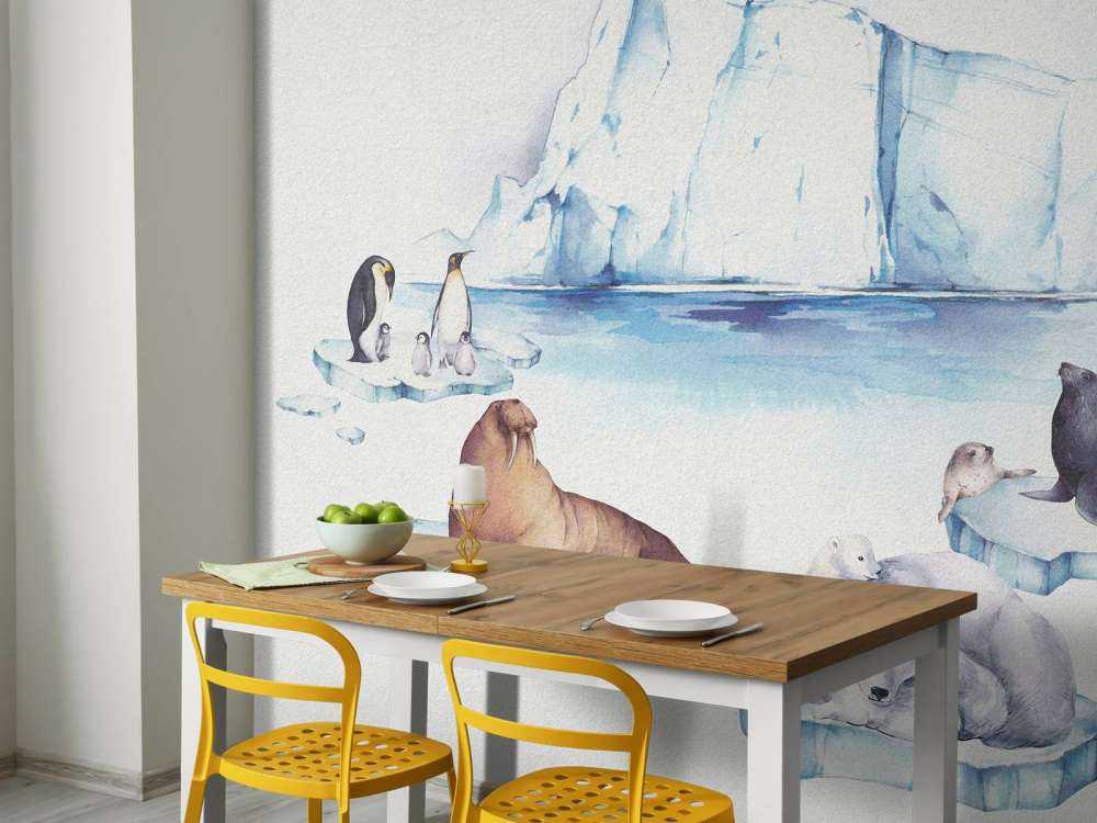 Animaux du monde de la glace