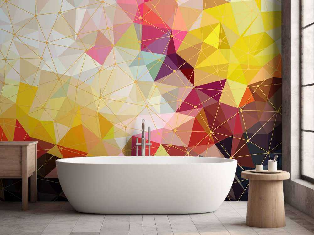 Impression de triangles colorés