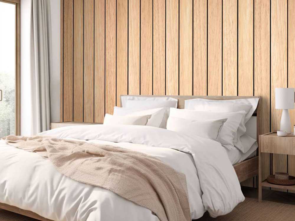 Planches de bois verticales légères