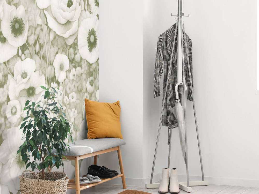 Conte de coquelicot monochrome vert