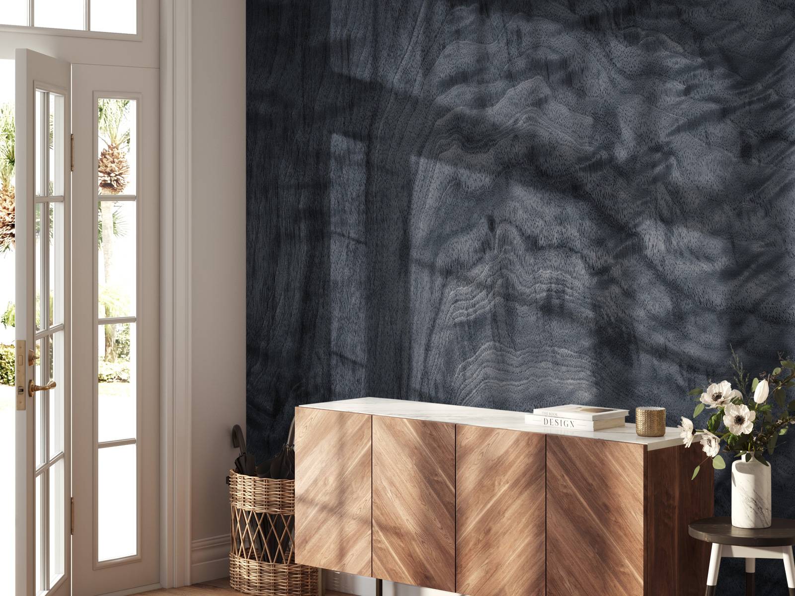 Structure en bois gris
