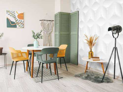 Motif 3D blanc