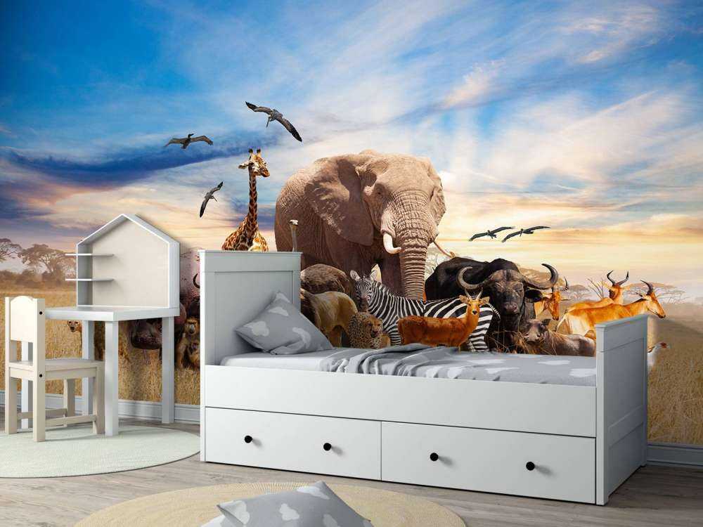 Groupe d'animaux africains