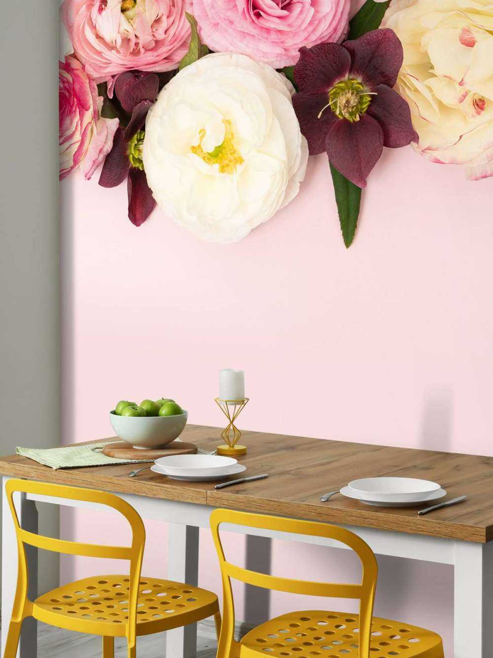 Fleurs 3D de différentes couleurs