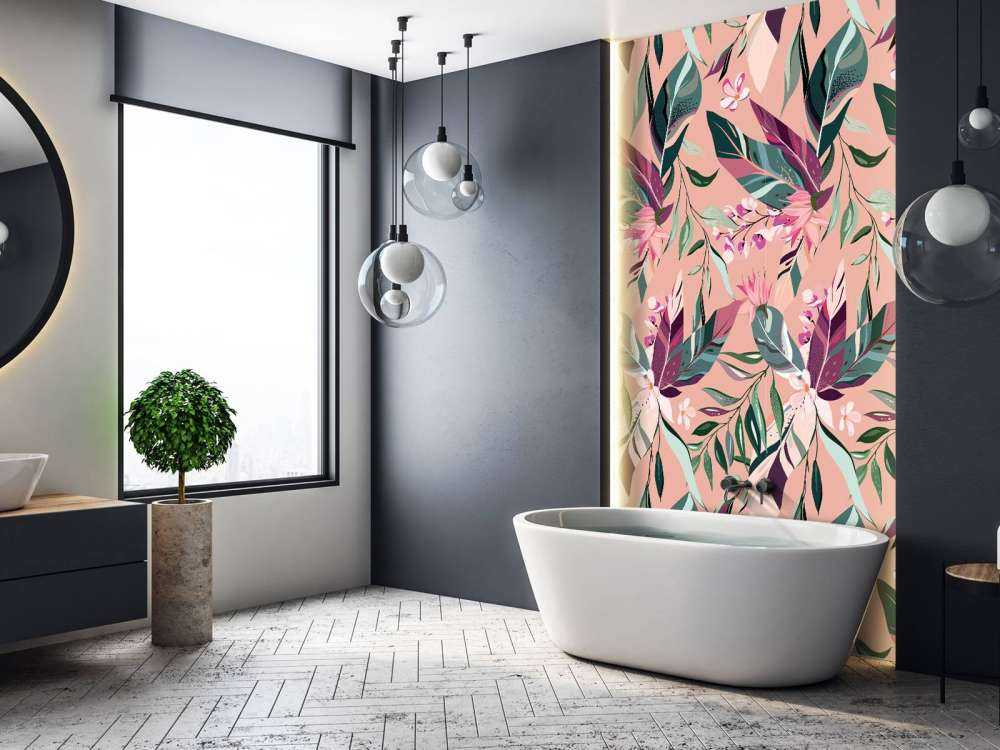 Motif Fleurs, rose