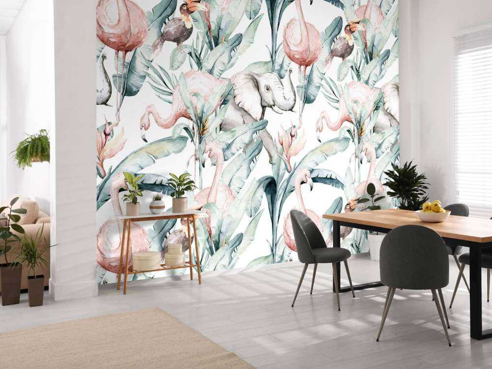 Animaux entre les feuilles