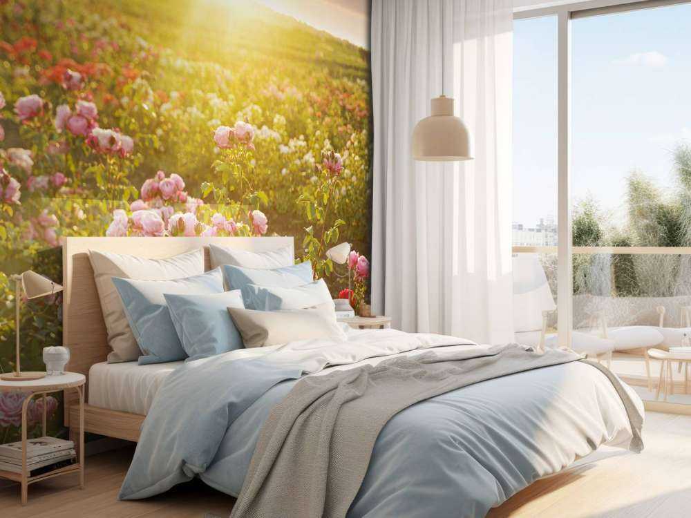 Un champ de roses