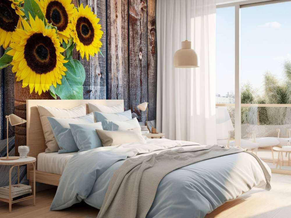 Vase avec des tournesols