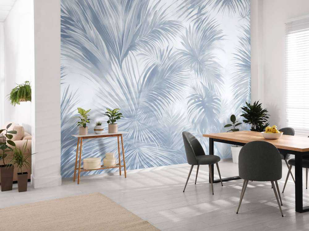 Palm Extravaganza Bleu