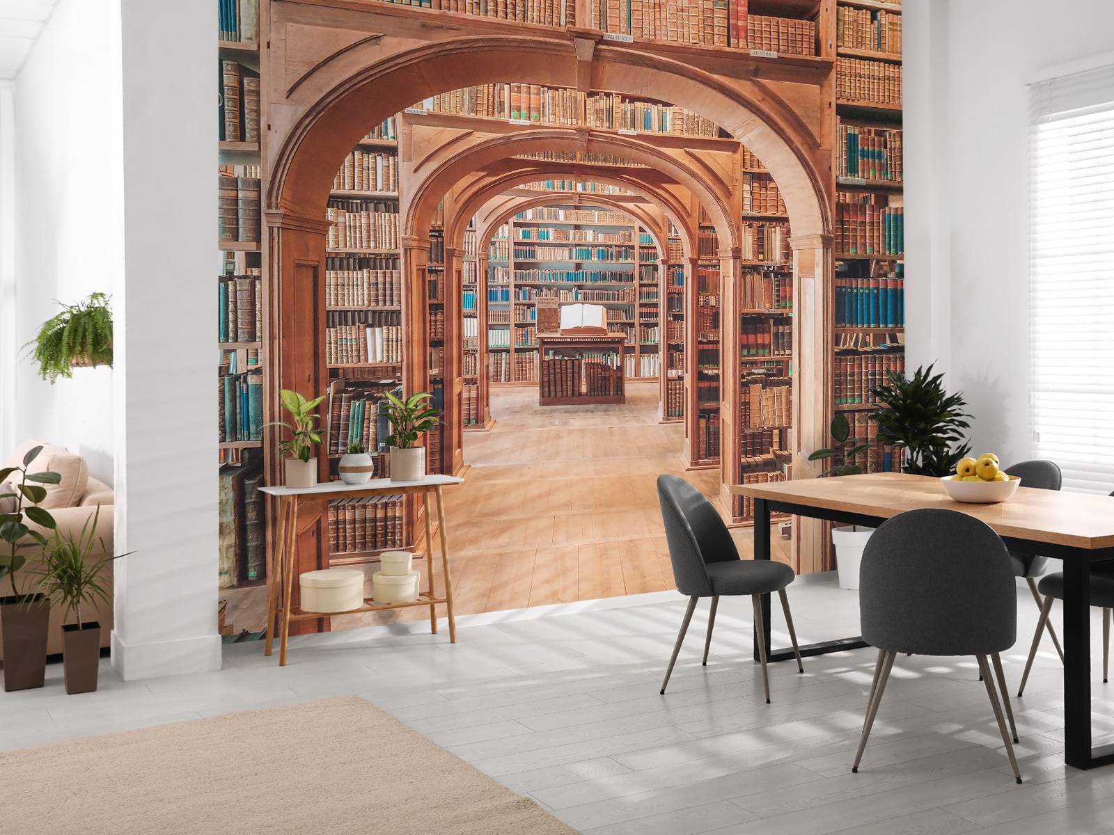 Galerie de livres en bois