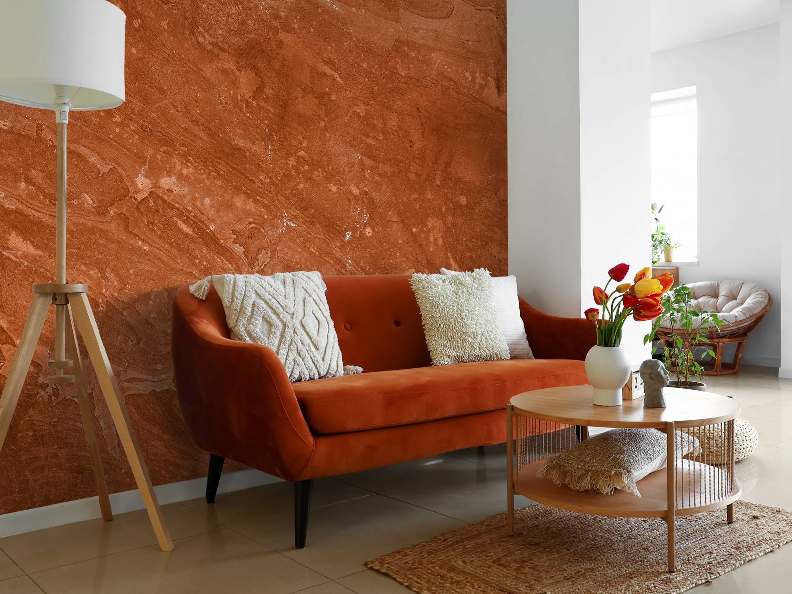 Marbre terracotta à effet ludique