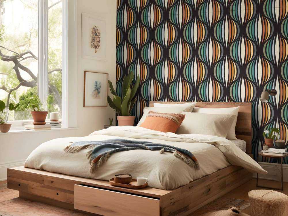 Motif de style rétro