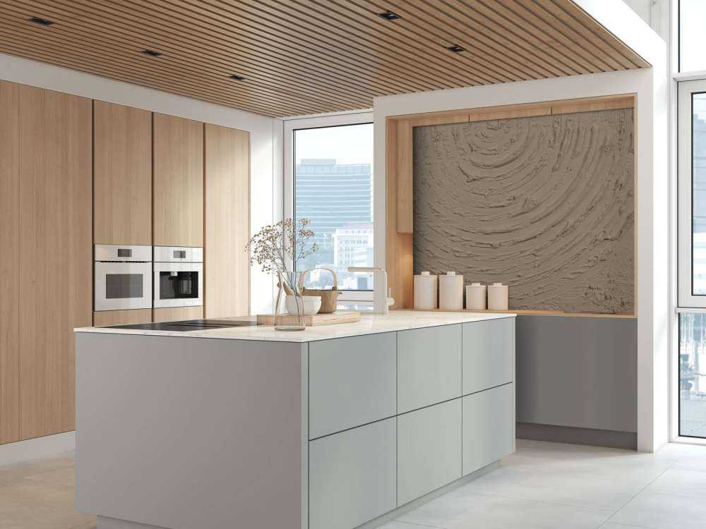 Formes et lignes courbes en taupe