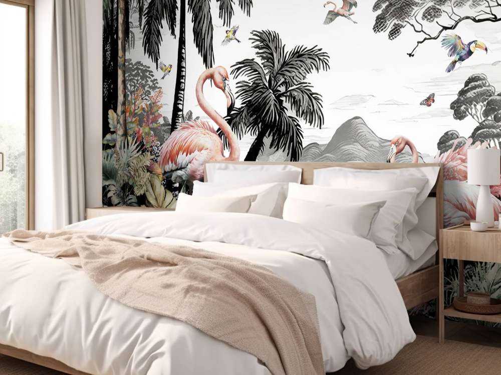 Splendeur d'Oiseaux Exotiques Jungle