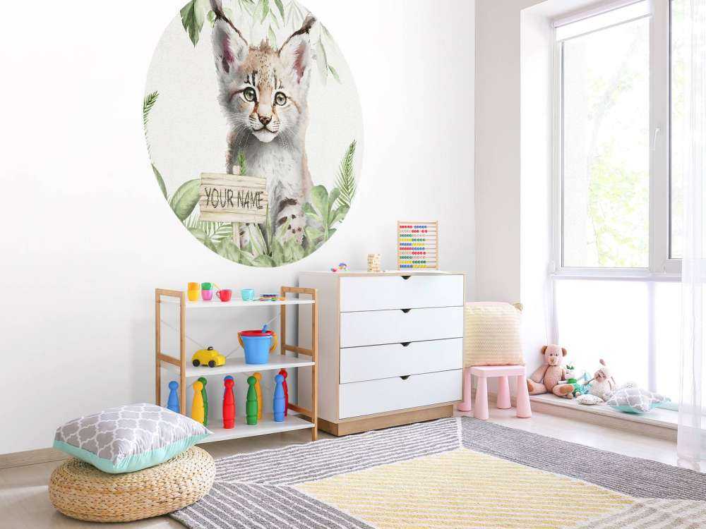 Bébé lynx dans la jungle
