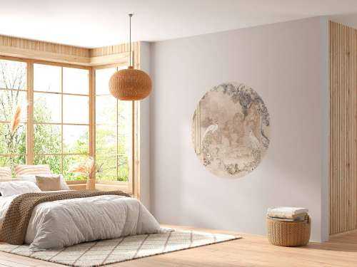 Splendeur Baroque du Paon sous un Angle Moderne