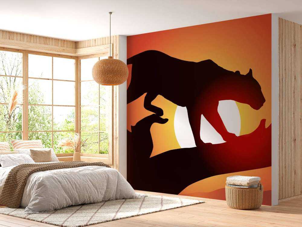 Silhouette de panthère